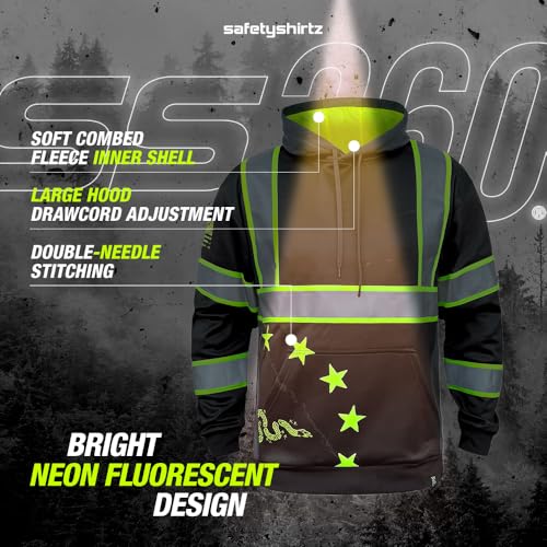 Image of SafetyShirtz SS360 ANSI Class 3 Type R Graphic Hoodie