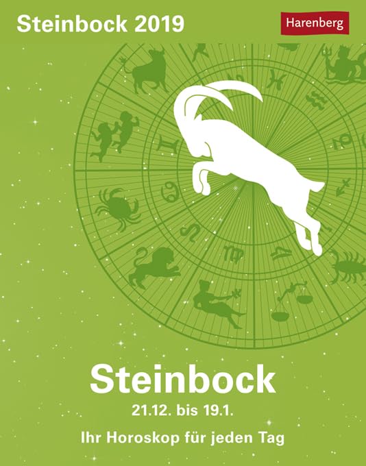Steinbock Sternzeichenkalender 2024: Tagesabreißkalender - Ihr Horoskop für jeden Tag, Yellow