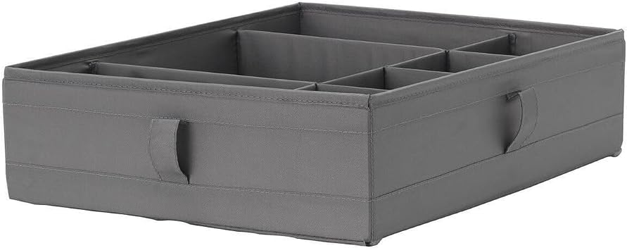 IKEA Drawer In Compartment Box, Dark Gray Color 44x34x11 cm Jewelry-Belt-Accessory Organizer Organizer