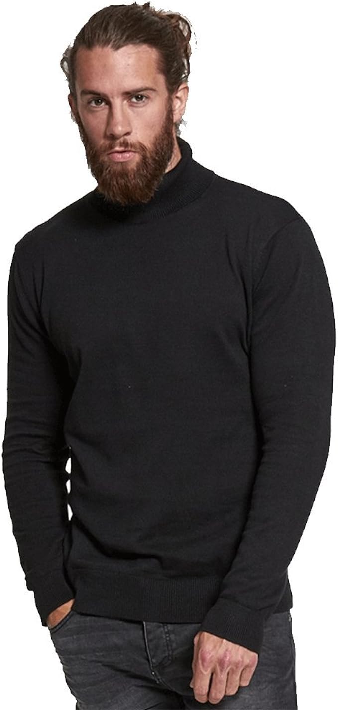 mens designer polo neck jumpers