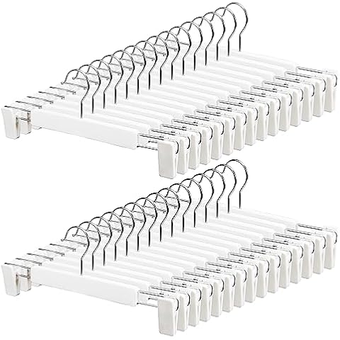 ZOUTOG Plastic Space Saving Skirt Hangers Cover