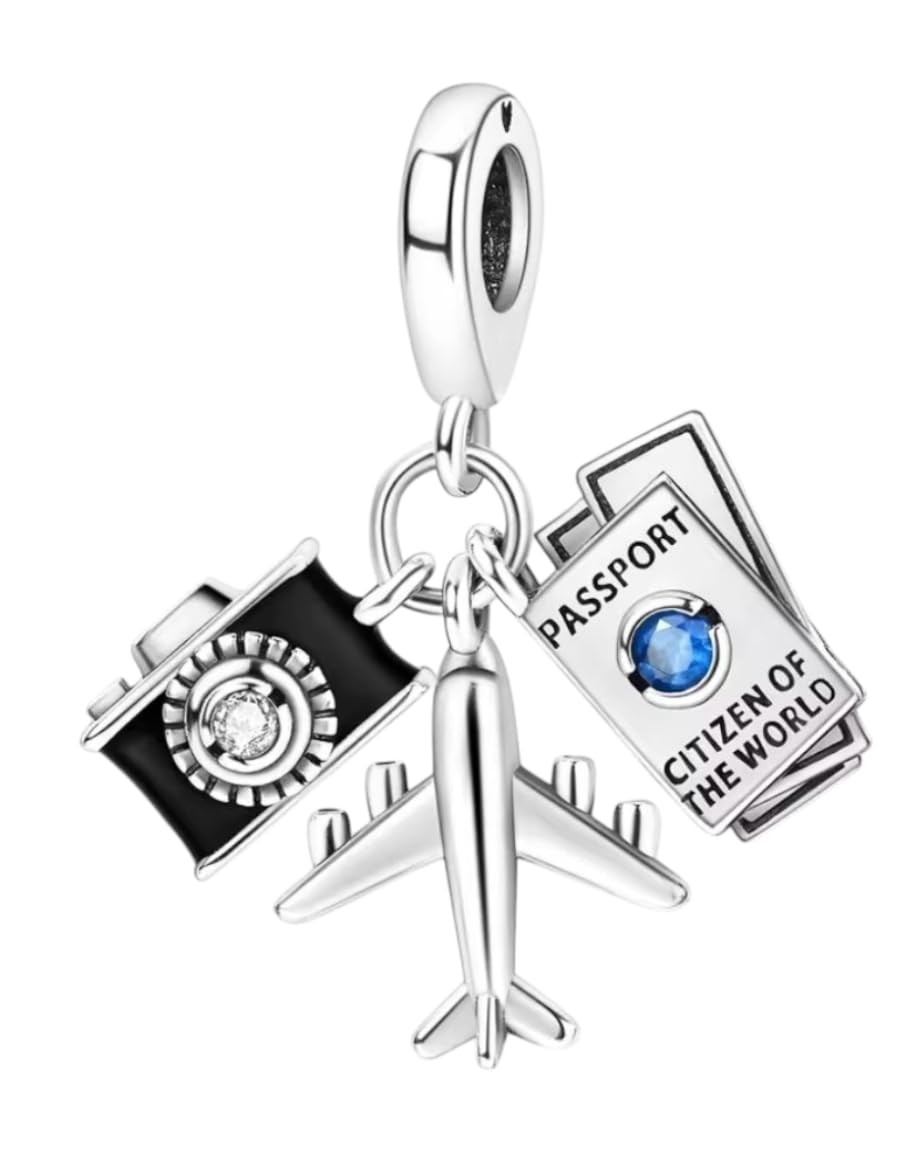 Dijes de plata de ley 925 con circonitas para pulseras de eslabones 7