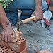 Goldblatt - G06993 GOLDBLATT Brick Hammer, 20 Oz Bricklayers Masonry Hammer, 12-Inch Hickory Wood Handle