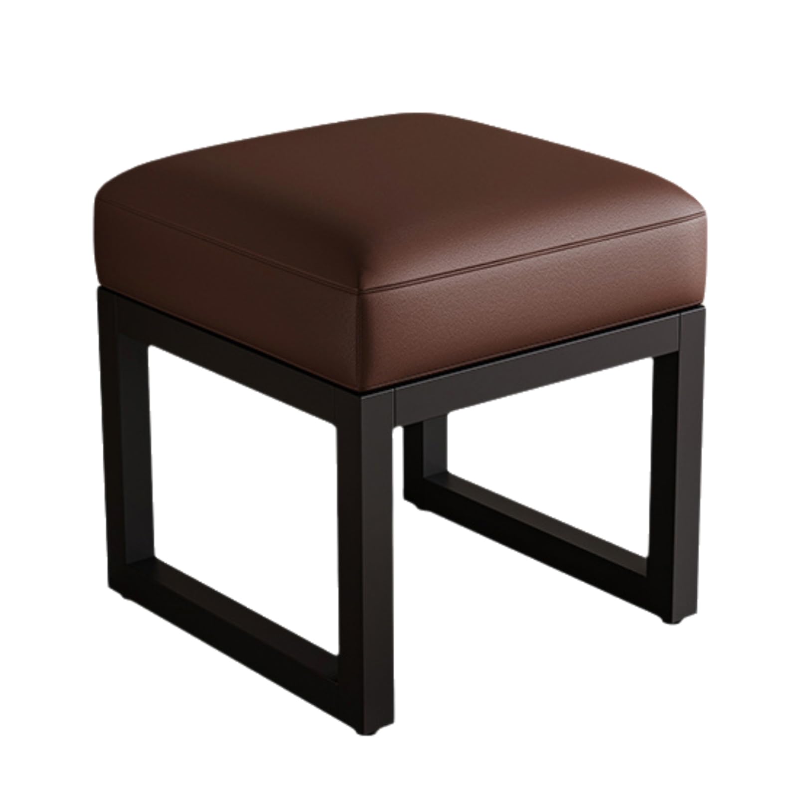 GAOXIAO Banco Acolchado Zapatero con Asiento, Mueble Banco para Zapatos para Sala de Estar Entrada Sala de Estar Descalzadora Pasillo Recibidor, Balda Zapatos Coffee 40 x 38 x 40 cm