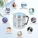 Gsycle Water Distiller Glass Carafe, 4L Multipurpose Distiller Water Containerglass Collection Bottle for Countertop Home Beauty Distillers