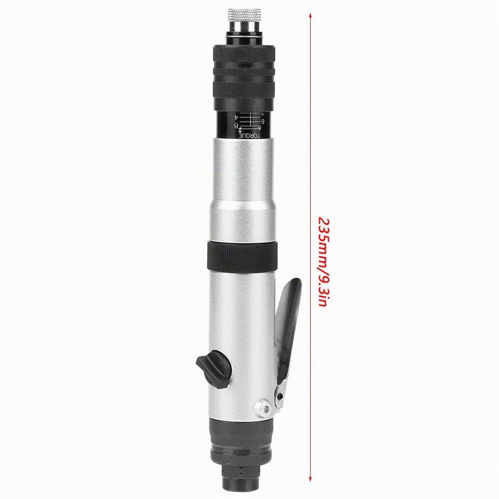 Cacciavite Pneumatico, Reversibile Avvitatore a Aria Semiautomatica, Cacciavite Pneumatico con Frizione a 1000RPM Impugnatura a Mano Dritta