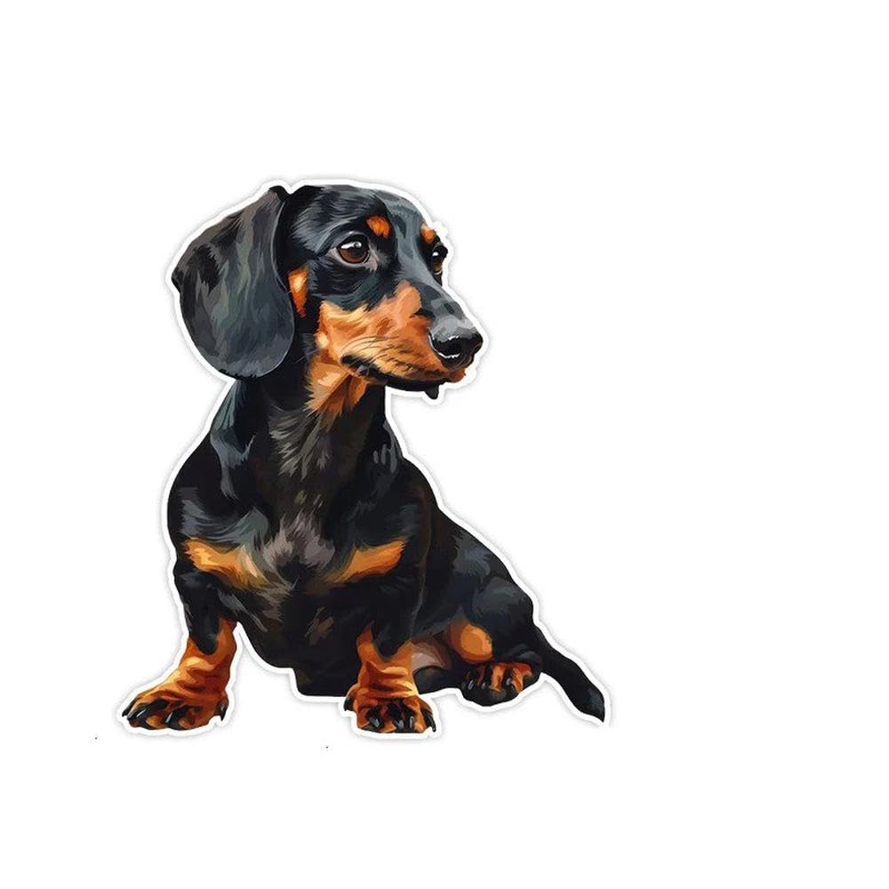Dachshund Dog Decals Waterproof Vinyl Stickers for Car Decoration(4)