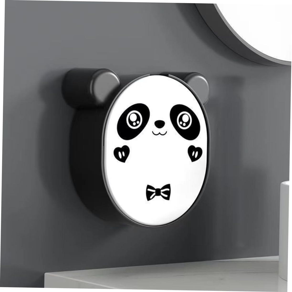 Cartoon Panda Soap Box, 2pcs PP Wall Mounted Drain Holder