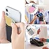 SS Card Holder for Back of Phone, Phone Wallet Stick-on Credit Card Sleeve Pocket Silicone Cell Phone Pouch Compatible for iPhone,Samsung Galaxy and Most SamrtPhones 4 Pack - Image 3