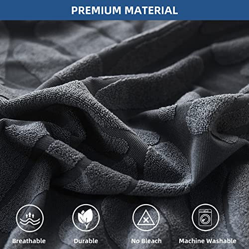 Eismodra Sectional Couch Covers For L Shaped Chaise Lounge Stretch 3 Cushion Couch Sofa Slipcovers For Dogs Pet 2 Cushion Seat Leather L Shape Furniture Protector,Gray X-Large (Only 1 Piece) #TOP2