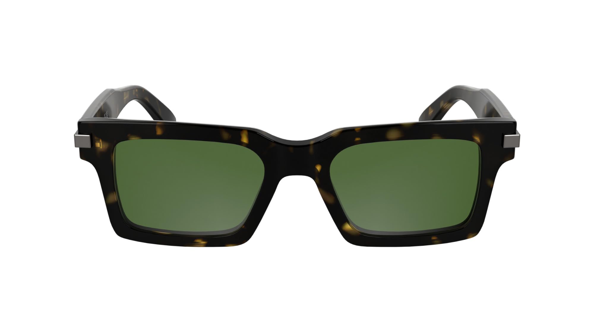 Women Green Lens Dark Havana Rectangular Sunglasses with 100% UV Protection Ck 25503 235 51 S-image-43