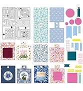 Fustelle per scrapbooking fai da te stampo acchiappasogni cornice in metallo fustella fai da te scrapbooking biglietti goffratura Craft - argento