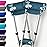 Vive Crutch Pads & Hand Grips - Padding for Walking Arm Crutches - Universal Underarm Padded Forearm Handle Pillow Covers for Hand Grips - Soft Foam Armpit Accessories for Adults, Kids (Blue Floral)