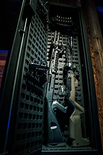 Tactical Closet Vault Flat Black in Wall Gun Safe and Tactical Gear Safe – This Safe Provides Security for Firearms and Tactical Gear, Simplex Lock – Fits Between Wall Studs– Ideal for Home or Office - Thumbnail 4