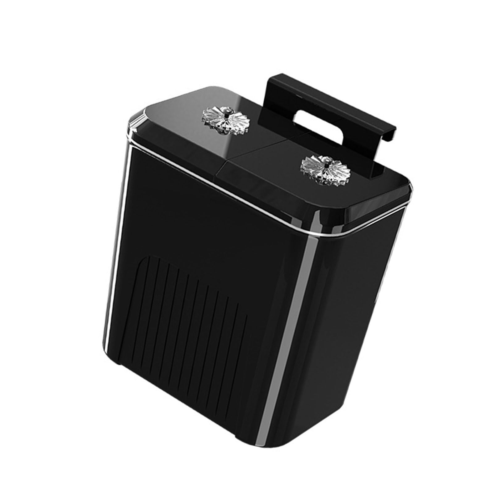 Xjdzineq Space Saving Wall Mounted Trash Bin with Double Sliding Lid for Cupboard Kitchen Cabinet Door Under Sink Garbage Can Bathroom Waste Bin