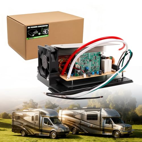 Upgrade WF-8955-AD-MBA 55 Amp RV Power Converter with 3-Stage Smart Charger | 110V AC to 12V DC Converter | Battery Charger with Thermal Protection | for RVs Camper Trailer