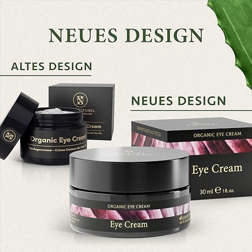 Satin Naturel Augencreme 30ml – Mit Bio Aloe Vera, Hyaluron & Arganöl – Augenringe Entfernen, Anti-Falten Augenpflege für Männer & Frauen – 100% Vegan Naturkosmetik