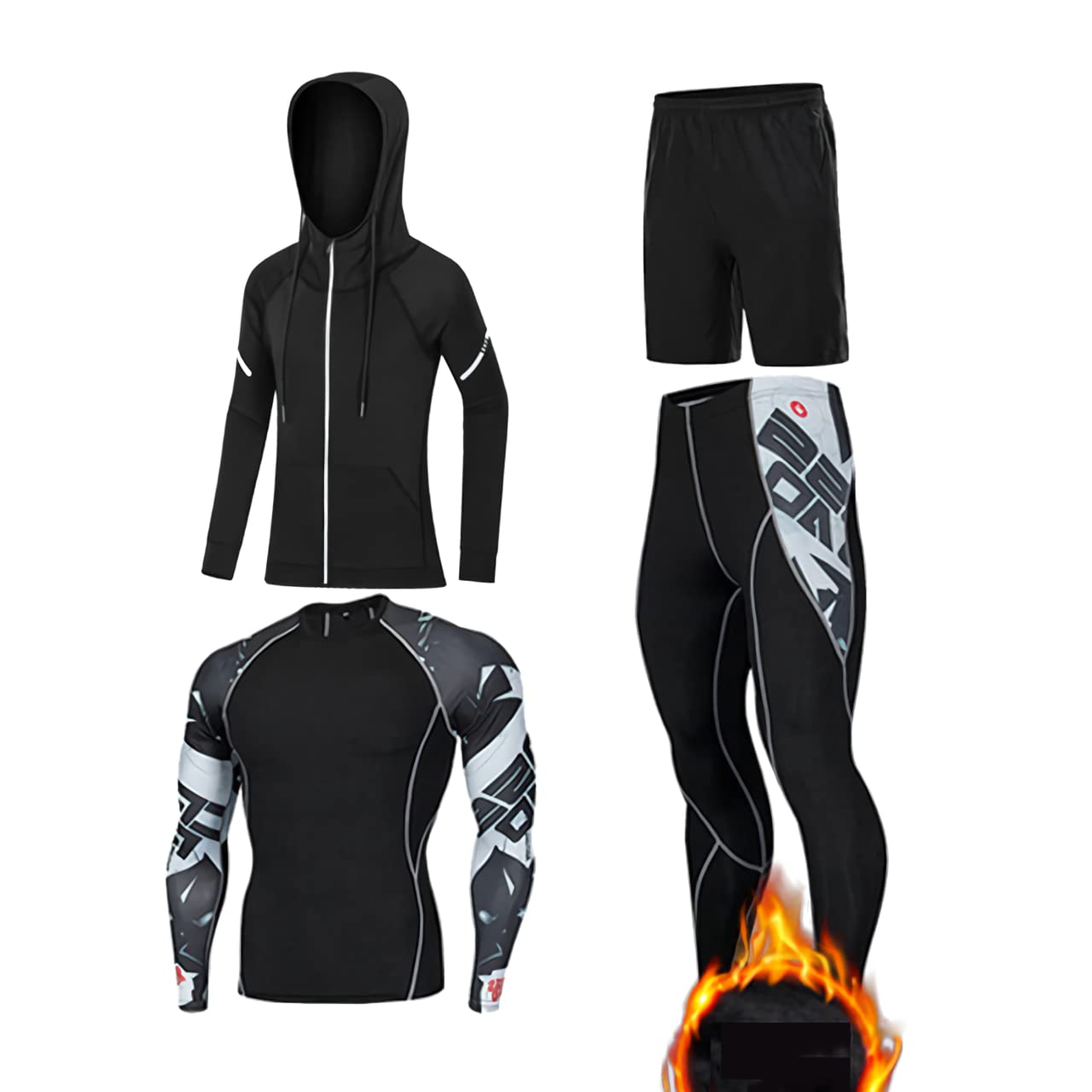 Ropa interior térmica para niños, capa base cálida, ropa interior de compresión, conjunto de ropa interior de manga larga para niños, medias atléticas y parte inferior