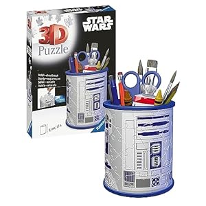 Ravensburger Star Wars R2D2 3D Jigsaw Puzzle for Kids and Adults Age 6 Years Up – 54 Pieces – Pencil Holder – No Glue Required