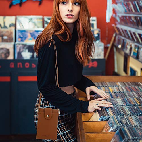 Bolsa transversal para celular ibasenice de couro PU transversal para celular Mini bolsa para celula