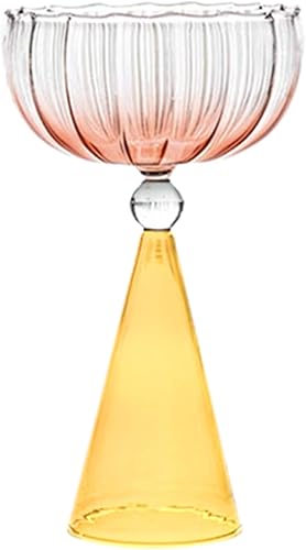 JONbinbkl Elegant Wine Cups Colorful Cocktail Cups Kitchen Drinkware Unique Glas