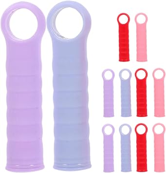 Beaupretty 12pcs Mop Handle Grips and Broom Tube Tail Caps 22mm Plastic Replacement Ends for Floor Cleaning with Dustpan Pole Grip Holder, Multipurpose Mop Rod Accessories for Household Use
