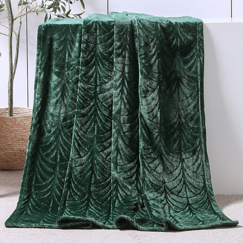 Whale Flotilla Manta para Sofá con diseño de Hojas, Manta para Ca...