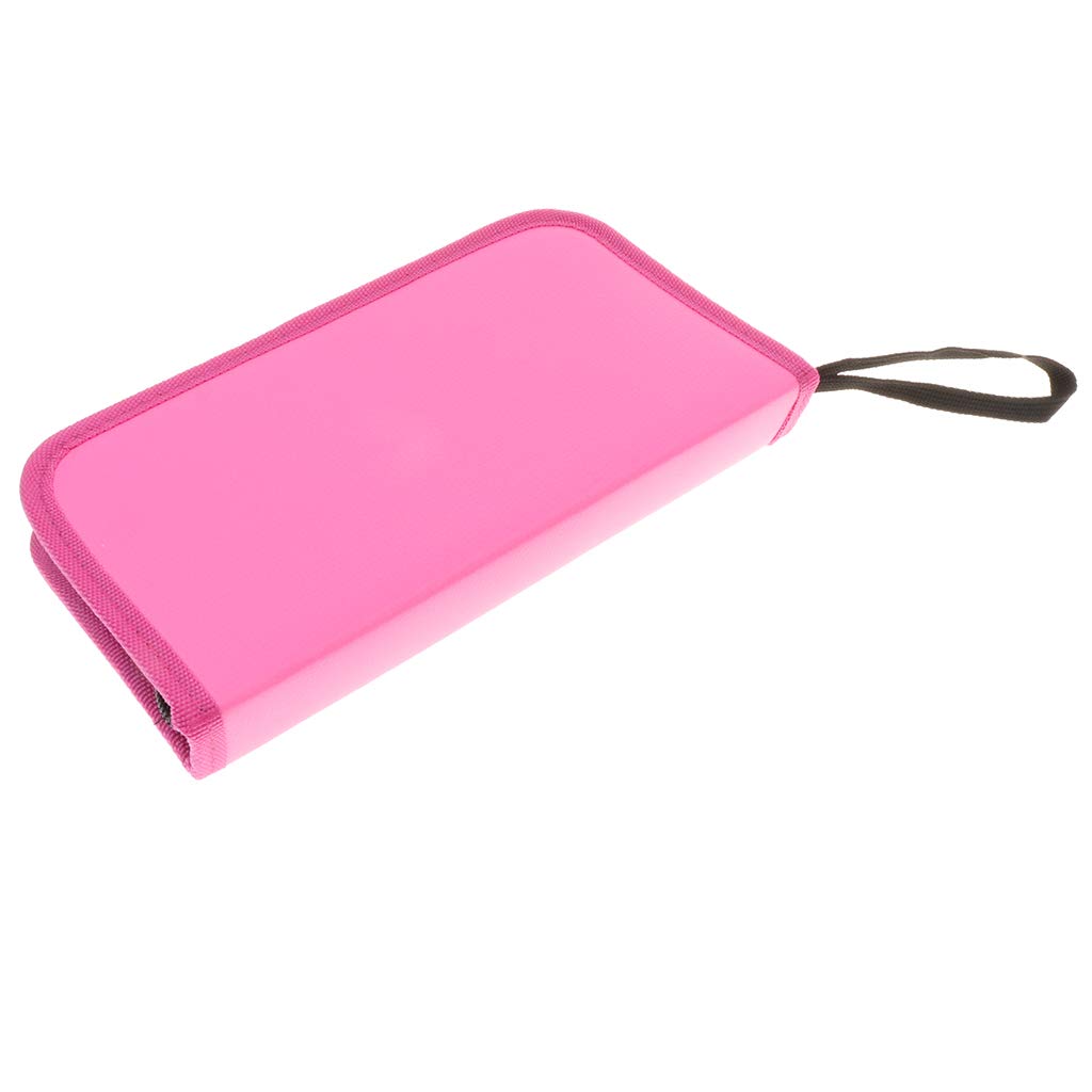Durable Barber Hairdressing Bag Barber Leather Bag Beauty Brushes Kit Pink-image-8