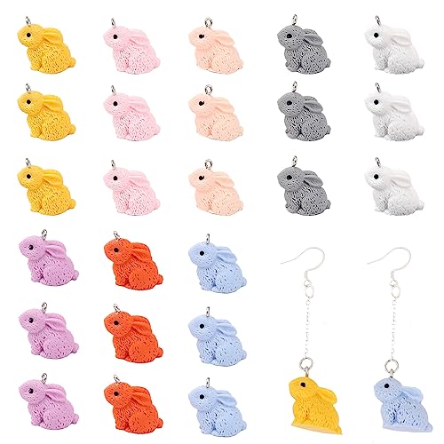Dijes de resina de 8 colores CHGCRAFT llaveros manualidades bisutería