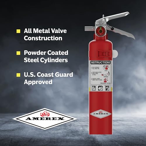 Amerex B417, 2.5 lb. ABC Dry Chemical Class A B C Fire Extinguisher with Wall Bracket, 2 Pack - Image 3
