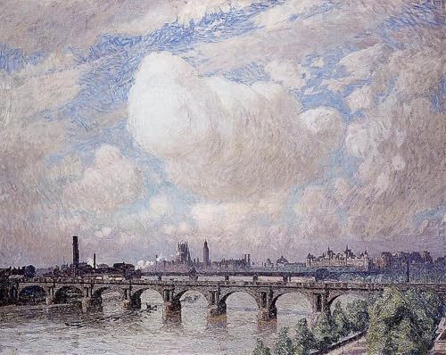 Lienzo Waterloo Bridge in the Sun Emile Claus Cuadro Impreso 60x90cm
