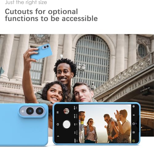 Image of YATWIN Silicone Case for Samsung Galaxy S25 FE 4G, Soft-Touch, Shockproof, DustProof, Antiskid Phone Cover for Samsung Galaxy S25 FE - Sky Blue