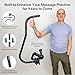 Ninefold Design BackBadger Percussive Massage Gun Holder for Back, Compatible with Most Massage Guns, for Hard to Reach Areas - Black