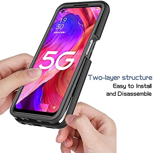 for Oppo A16S / A16 Case, Oppo A54S Case Back Cover Clear 360 Full-Body Shockproof Protection Cover Shock Absorption Slim Thin Silicone Bumper Rugged Armor Protective Phone Case, Purple