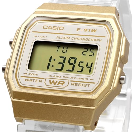[カシオ] CASIO デジタル 腕時計 クオーツ F-91WS-7A2 ユニセックス チープカシオ ゴールド×クリア [並行輸入品] 商品画像2