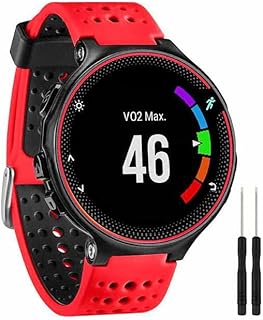 BEDCY Pulseira de silicone para relógio Garmin Forerunner 235 para Garmin Forerunner 220/230/235/620/630/735XT/235Lite