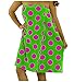 byLora Polka Dotted Terry Women Bath Wraps - One Size, Fuchsia Lime
