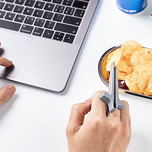 image for Heeloo 4pcs Finger Chopsticks for Gamers,Snack Clips,Gaming Finger Sle