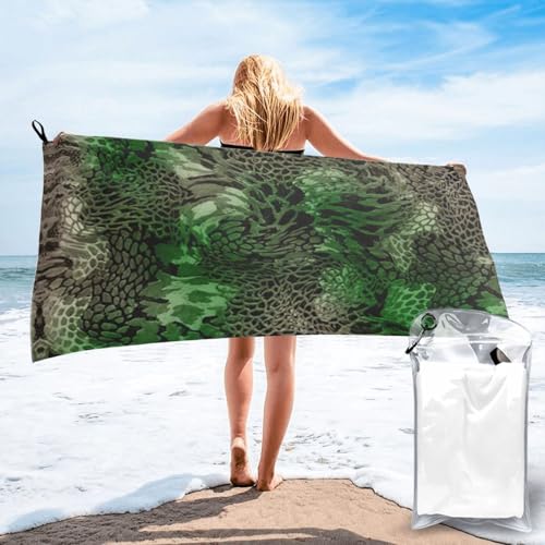 Toalla de playa de tacto suave y gran formato con estampado exótico 2