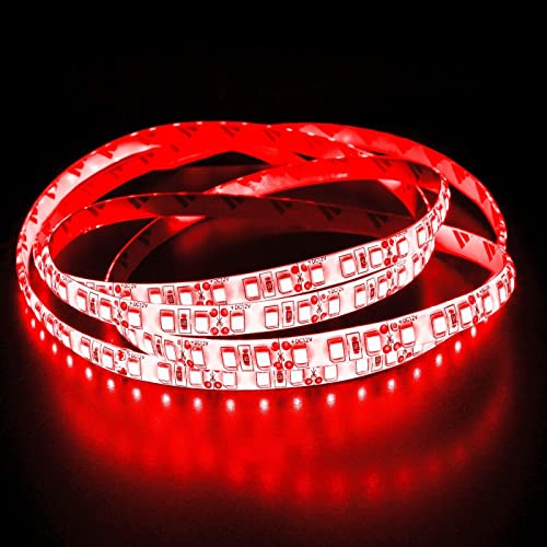 Lumonic LED Strip 5m Rode LED Bar 24V IP65 600LEDs 120 LED/m SMD2835 I LED Strip I LED Stripe 500cm, LED Band, LED Trunking