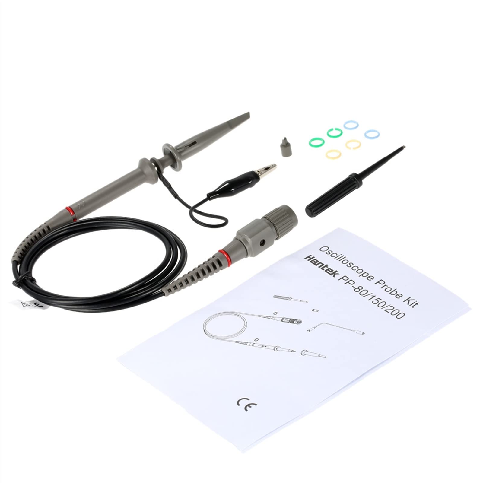 Osciloscopio digital, Probe de osciloscopio digital 60MHz Sonda clip con accesorios max.60 0v dc Peak AC X1 X10