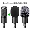 Windscreen Pop Filter Compatible with AT2020,Mic Foam Cover+Furry Windscreen Muff Wind Compatible with Audio Technica at2020 at2035 at2500 at2050 at4040,Chromlives Furry & Foam Microphone Cover 2Pack #1