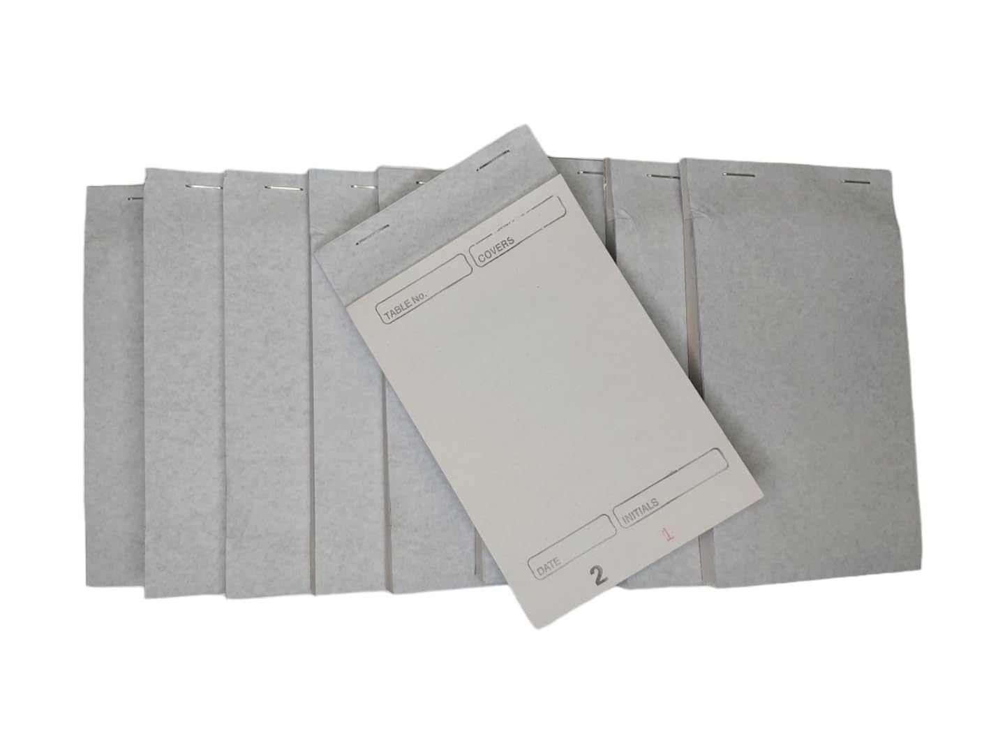 Janrax Pack of 10 95mm x 170mm White Duplicate with Carbon Restaurant Service Pads