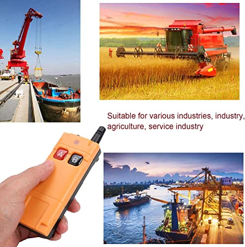 12V 4 Channels 433Mhz Wireless Remote Control Switch with Industrial watterproof Transmitter 10A Relay Module Receiver EV1527 Relay Output with NO COM NC for Drop-Proof, for Light,Access Control