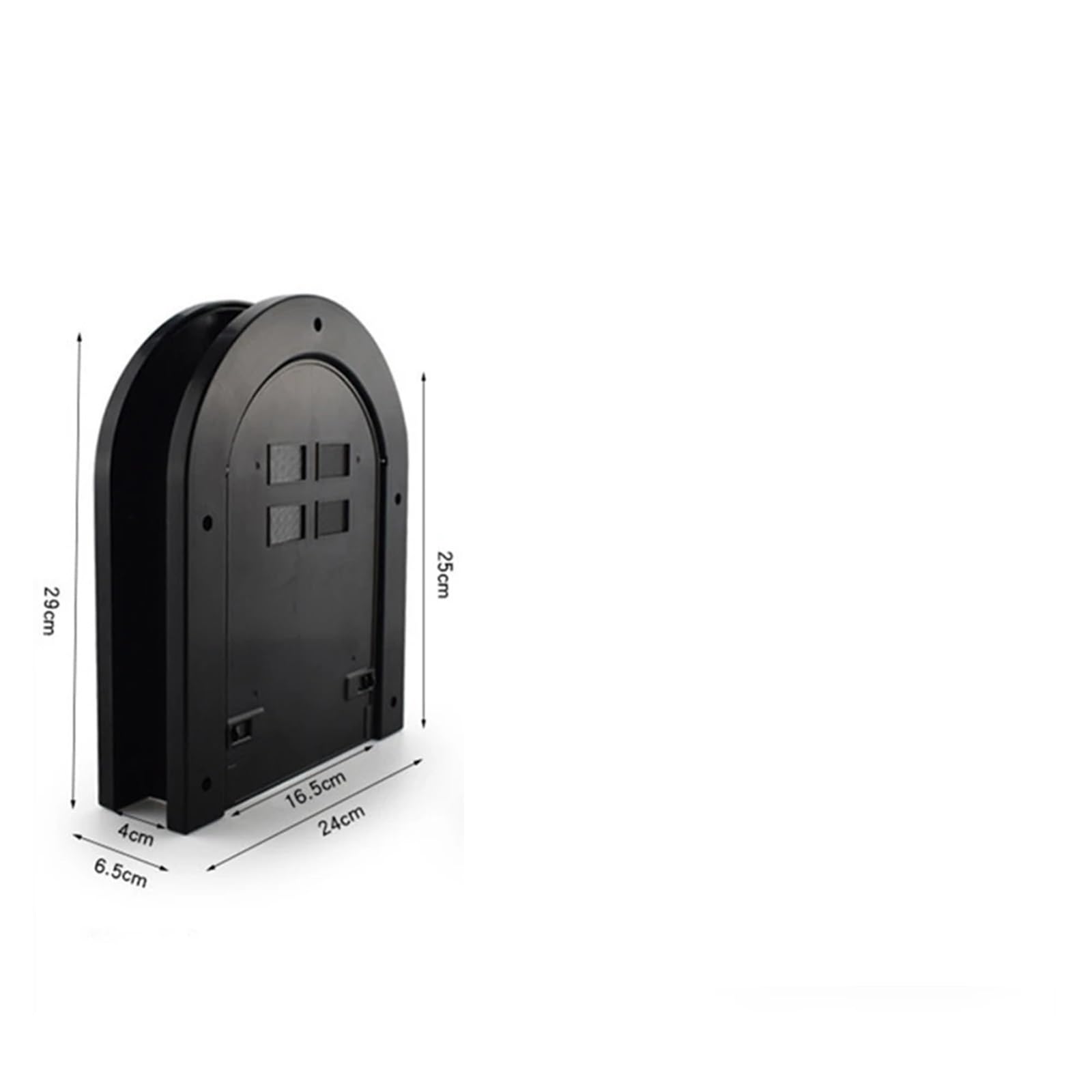 Gattaiola per gatti Finestra magnetica for zanzariera for cani e gatti for animali domestici, for accessori for cancelli ad arco in plastica ABS in legno per Porta(Black)