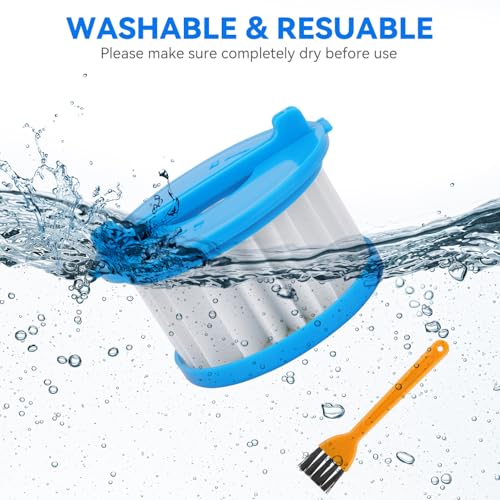 Image of A32F02 Filters Replacement Compatible with Ryobi 18V ONE+ Wet /Dry Hand Vacuum Cleaners PCL702, PCL702B, PCL702K (8Pack)