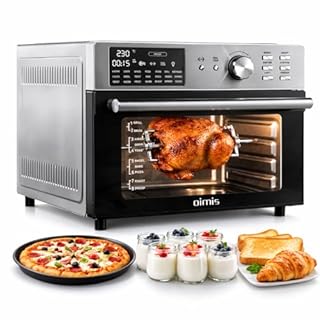 Friggitrice ad aria calda XXL 1800W, fornetto elettrico con ventilazione, forno elettrico per pizza 21 in 1 con timer, Dual Cook, friggitrice ad aria, grigliatura e cottura al forno