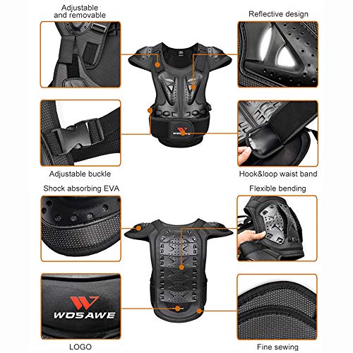image for YUDER Adults Motorcycle Body Armor ATV Protective Vest Dirtbike Chest 