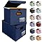 Amazon.com: BALEINE File Organizer Box with Lid, Collapsible File ...