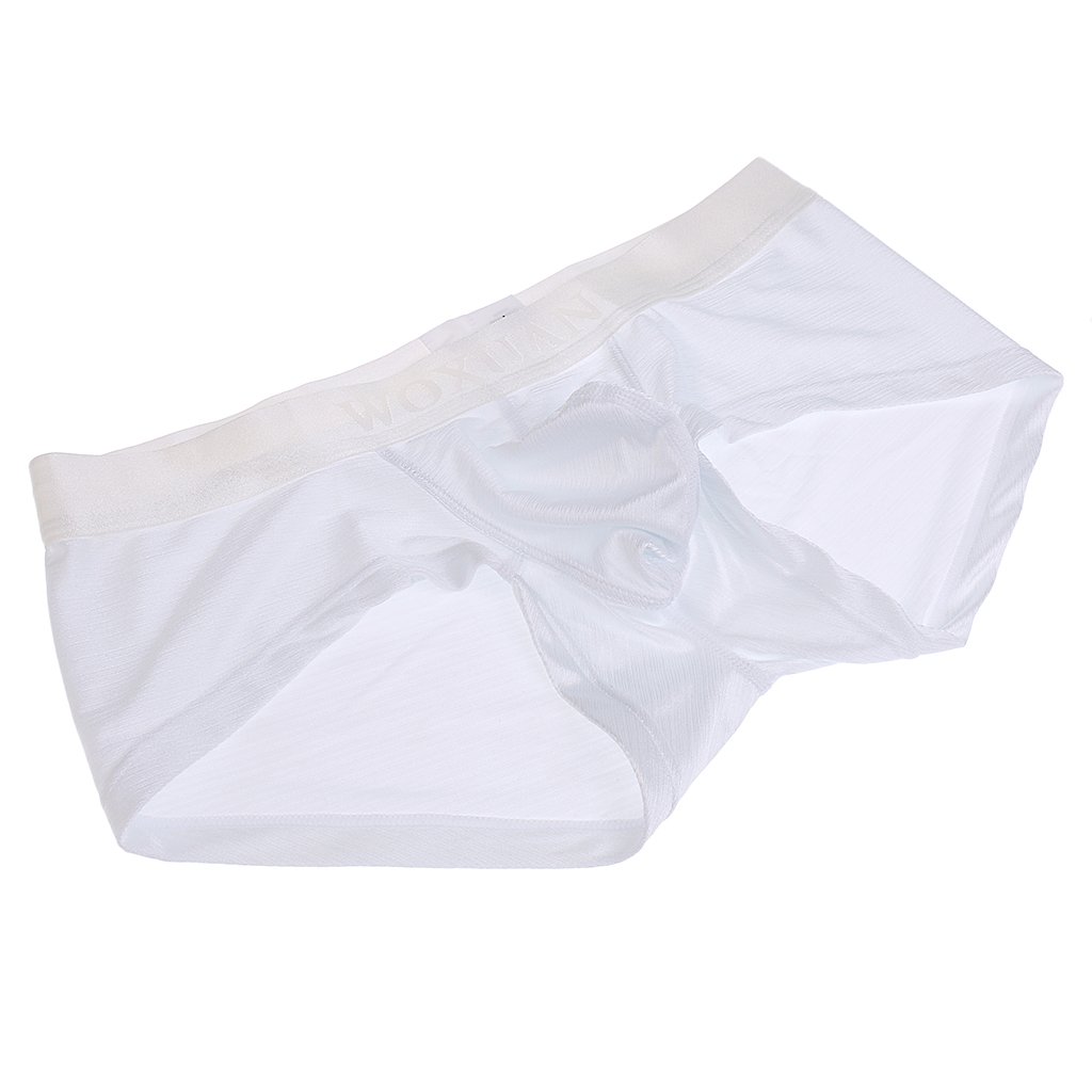 bnf Men's Silky Soft Solid Boxer Briefs | Comfortable Nylon Underwear for Men | Breathable & Fashionable Undergarment Design | Style with Optimal Comfort | White, Size M-picture-39